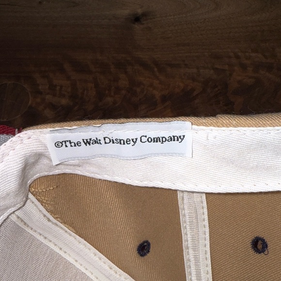 Vintage 1990s Disney Magnolia Snapback Hat Leather Adjustable Strap - Picture 3 of 8